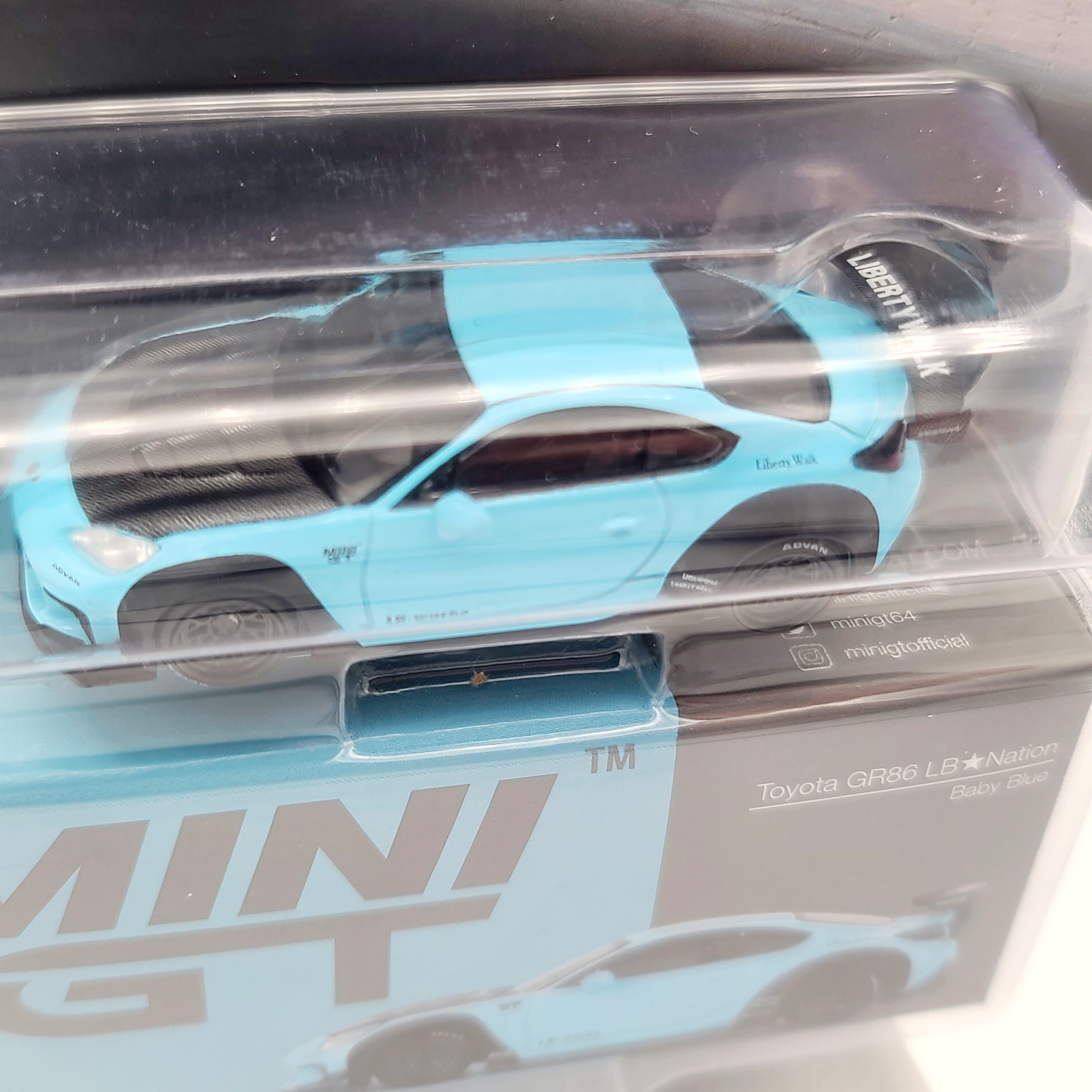 Mini GT Toyota GR86 LB Nation - 1:64, Baby Blue (2025 Limited Edition)